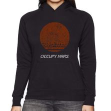 Occupy Mars - Women's Word Art Hooded Sweatshirt LA Pop Art