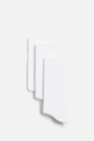 3-PACK OF RIB SOCKS Zara