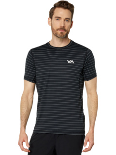 Спортивная футболка с короткими рукавами в полоску RVCA