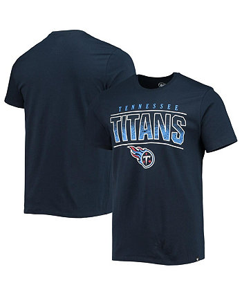 Мужская футболка '47 Navy Tennessee Titans Team Super Rival '47 Brand