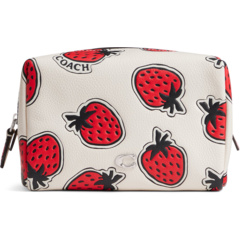 Essential Cosmetic Pouch with Strawberry Print COACH