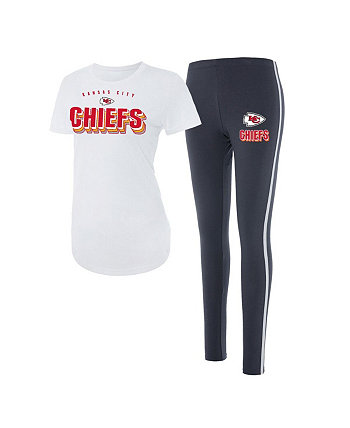 Комплект из футболки и леггинсов Kansas City Chiefs Sonata, короткий рукав, эластичный пояс Concepts Sport