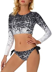 Женский Рашгард FEOYA Long Sleeve Tankini Set FEOYA