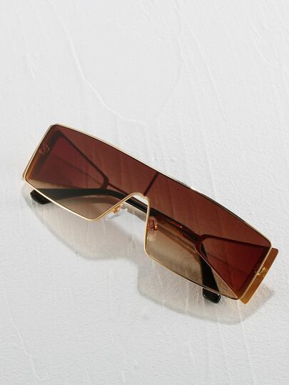Солнцезащитные очки с тонированными линзами с плоским верхом SHEIN