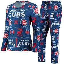 Женский пижамный комплект FOCO Royal Chicago Cubs Ugly Unbranded