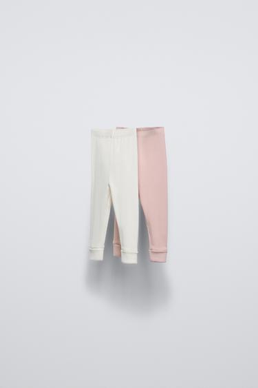 TWO-PACK OF RIBBED LEGGINGS Zara