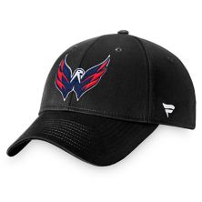 Men's Fanatics Branded Black Washington Capitals Core Adjustable Hat Fanatics