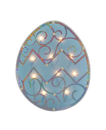 12-дюймовое освещенное пасхальное яйцо в виде силуэта окна Northlight