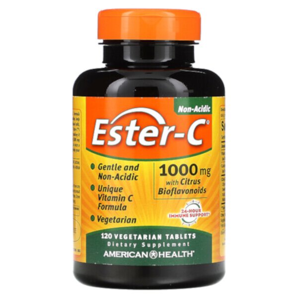 Ester-C с цитрусовыми биофлавоноидами, 1000 мг, 120 вегетарианских таблеток American Health