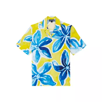 Рубашка Raia с цветочным принтом и пуговицами спереди VILEBREQUIN