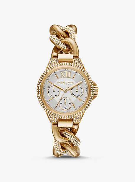 Michael kors camille watch gold hot sale