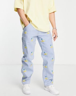 Stan Ray OG painter pants in palm blue Stan Ray