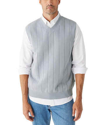 Men's Cotton V-Neck Sweater Vest FRANK AND OAK