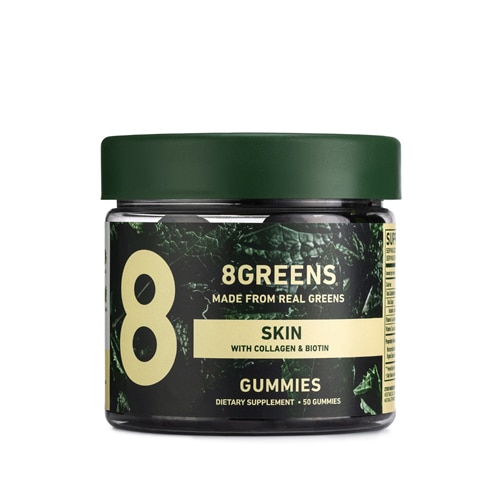 8Greens Skin with Collagen & Biotin Gummies -- 50 жевательных конфет 8Greens