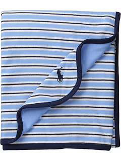 Полосатое хлопковое одеяло Polo Ralph Lauren
