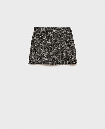 Women's Tweed Miniskirt MANGO