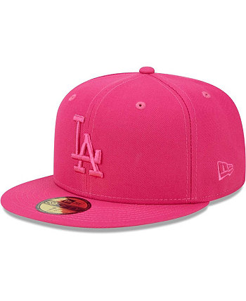 Мужская розовая приталенная кепка Los Angeles Dodgers Color Pack 59FIFTY New Era