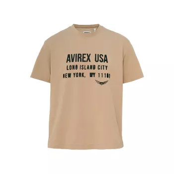 Хлопковая футболка «Авиатор» Avirex