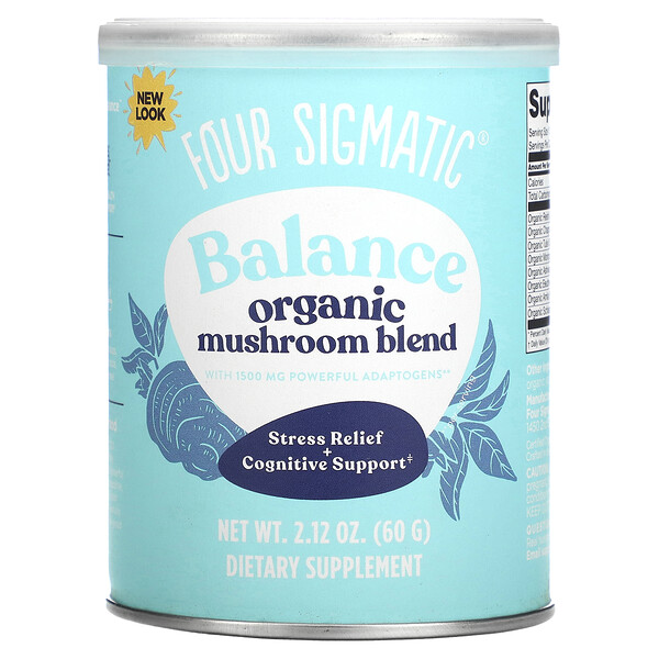 Balance, Органическая смесь грибов, Без кофеина - 60г - Four Sigmatic Four Sigmatic