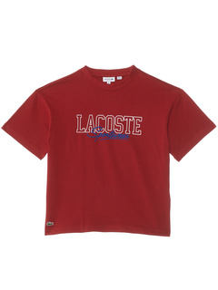 Футболка с коротким рукавом и круглым вырезом, большая футболка с рисунком (маленький ребенок/малыш/большой ребенок) Lacoste Kids