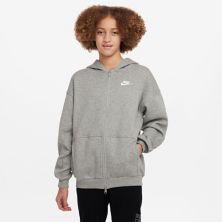 Толстовка большого размера из флиса с молнией во всю длину для девочек 7–20 лет Nike Sportswear Club Nike