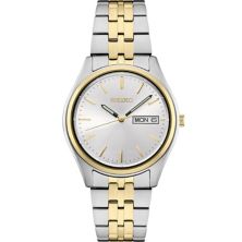Мужские часы Seiko Essential с двухцветным белым циферблатом - SUR430 Seiko