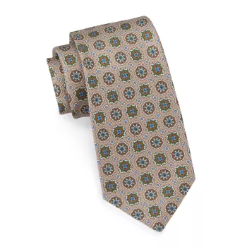 мозаичный шелковый галстук Kiton