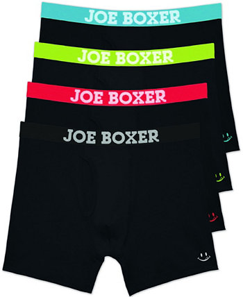 Мужской комплект из 4 веселых, мягких и удобных трусов-боксеров JOE BOXER
