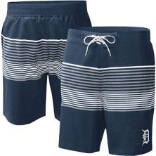 Men's G-III Sports by Carl Banks  Navy Detroit Tigers Coastline Volley Swim Shorts In The Style