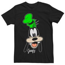 Мужская футболка Disney Goofy с портретом и улыбающимся лицом Disney