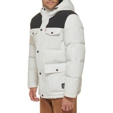Мужская стеганая куртка-парка Levi's с четырьмя карманами из искусственной ткани Levi's®