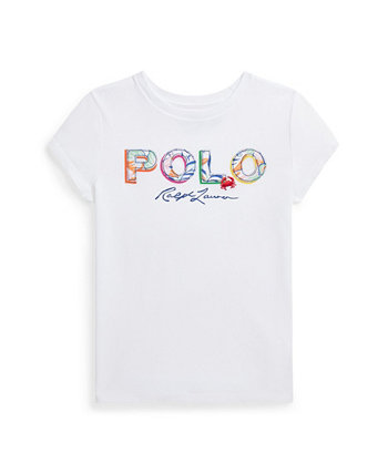 Big Girls Tropical-Logo Cotton Jersey T-shirt Polo Ralph Lauren
