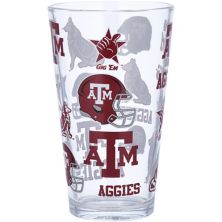 Texas A&M Aggies 16oz. Allover Print Pint Glass Unbranded