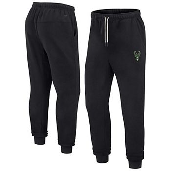 Unisex Fanatics Signature Black Milwaukee Bucks Super Soft Fleece Jogger Pants Unbranded