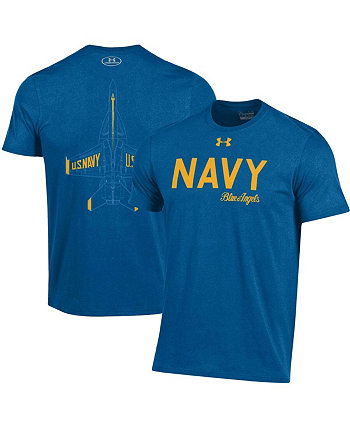 Мужская футболка Royal Navy Midshipmen Blue Angels Under Armour