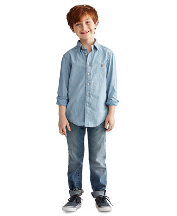 Рубашка для мальчиков Polo Ralph Lauren из хлопкового шамбрея Polo Ralph Lauren