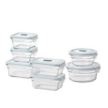 Стеклянные контейнеры для хранения пищевых продуктов Glasslock и микроволновые печи, безопасные для использования в микроволновой печи, набор из 14 предметов Glasslock