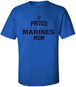 Proud Marines MOM Adult Short Sleeve T-Shirt Zerogravitee