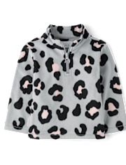 Toddler Girls Print Microfleece Half Zip Pullover The Children`s Place