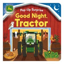 Детская книга о тракторе John Deere с подъемным клапаном и всплывающим окном «Спокойной ночи» COTTAGE DOOR PRESS