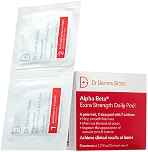 Dr. Dennis Gross Alpha Beta Extra Strength Daily Peel: for Oily Skin, Uneven Tone or Texture, Wrinkles or Enlarged Pores (30 Treatments) Dr Dennis Gross