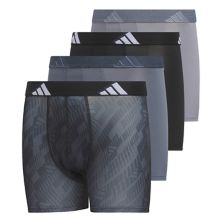 Boys 4-20 Adidas Youth Microfiber Graphic 4-Pack Boxer Brief Adidas