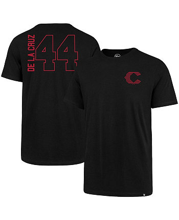 Мужская черная футболка с именем и номером Elly De La Cruz Cincinnati Reds '47 Brand