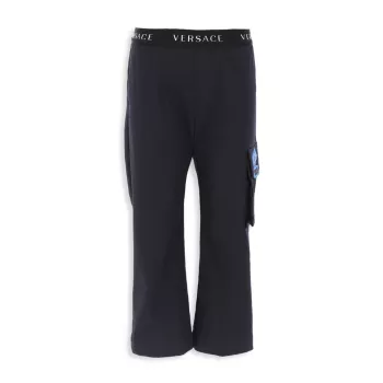 Little Boy's &amp; Габардиновые брюки с логотипом для мальчиков Versace