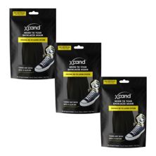 Xpand 3-Pack No Tie Shoelaces System with Elastic Laces Xpand