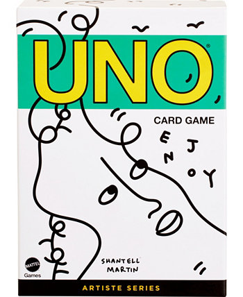 Карточная игра UNO Artiste Shantell Martin для детей, взрослых и семейного вечера, коллекционная колода Mattel