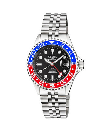 Мужские мужские часы Wall Street 4952B с автоматическим браслетом 43 мм Gevril