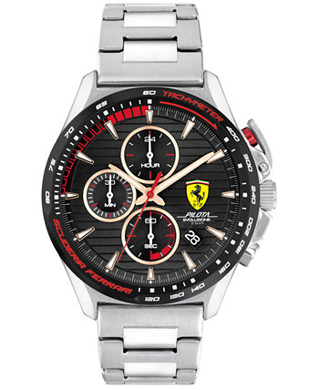 Мужские часы-хронограф Pilota Evo с браслетом из нержавеющей стали 44 мм Ferrari