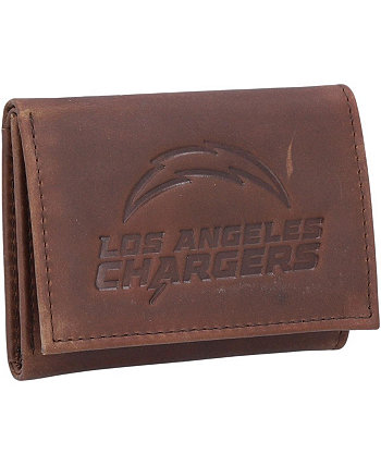 Мужской кожаный тройной кошелек Los Angeles Chargers Team EVERGREEN ENTERPRISES