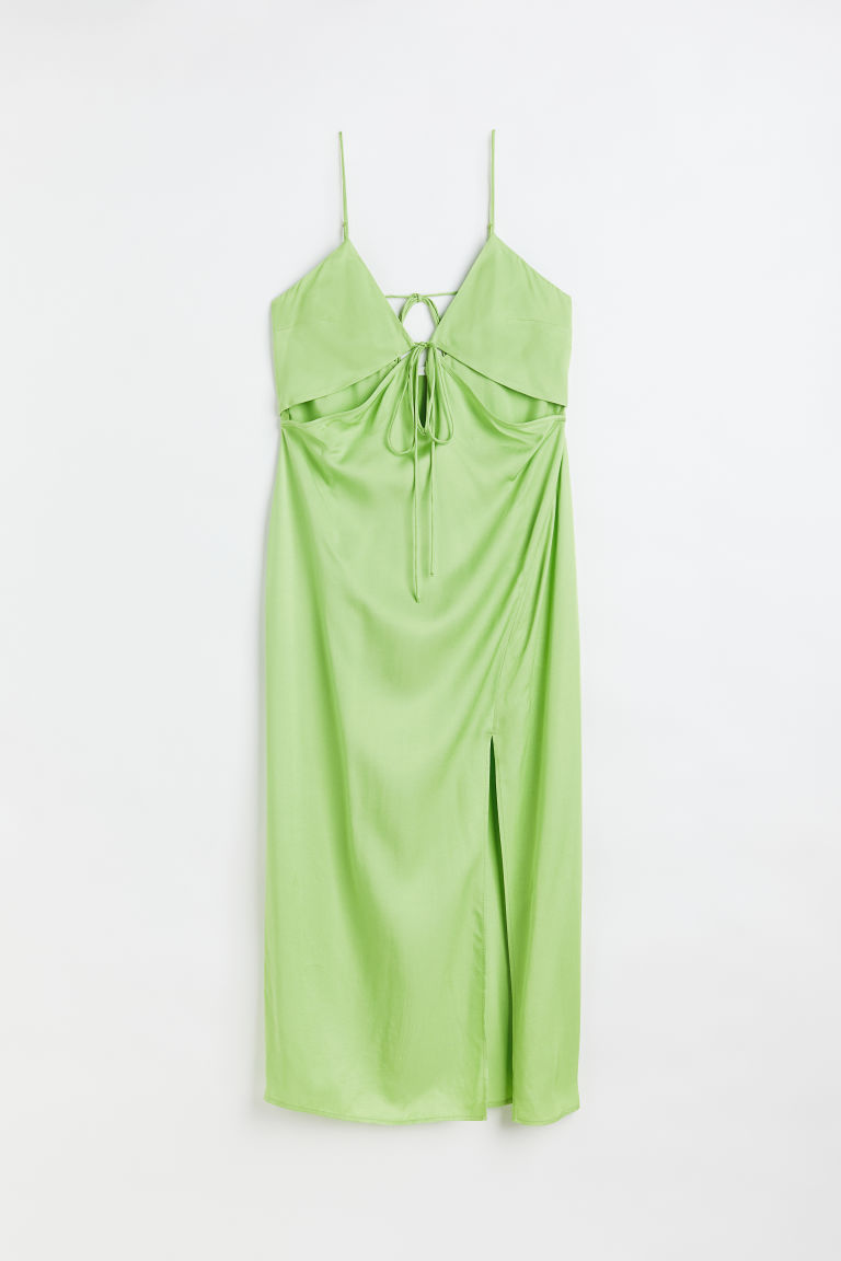 Платье с вырезами и V-образным вырезом H&M